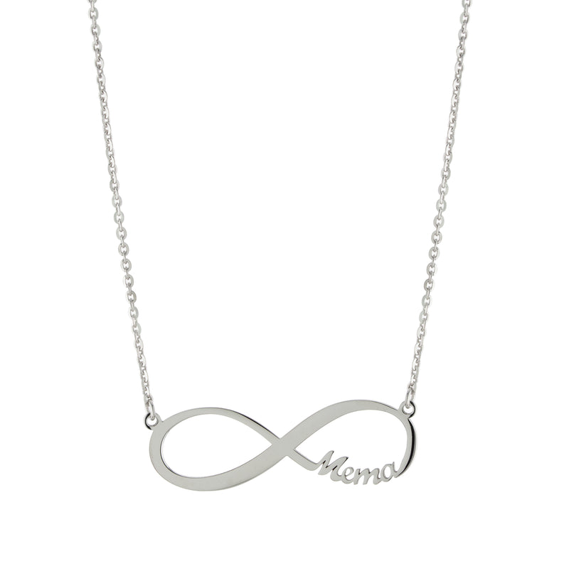 Custom Infinity Necklace with Names - Personalized Sterling Silver Jewelry for Women