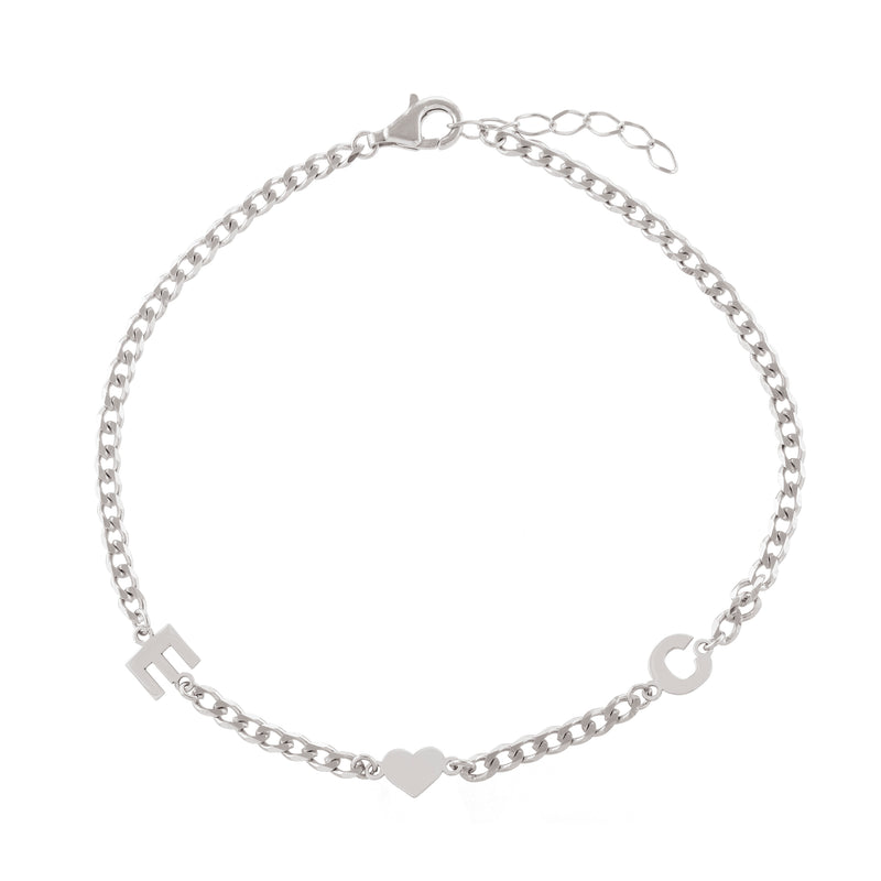 Havana Curb Chain Initial Anklet